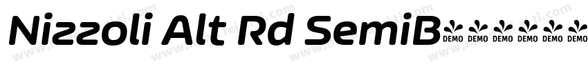 Nizzoli Alt Rd SemiB字体转换